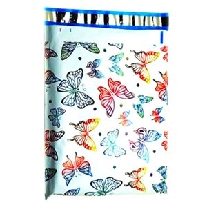 20 Butterfly Design Poly Mailers